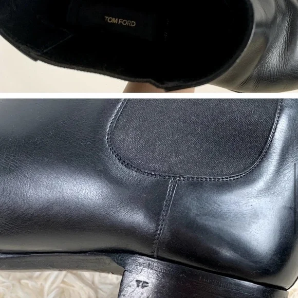 Tom Ford Black Leather Boots